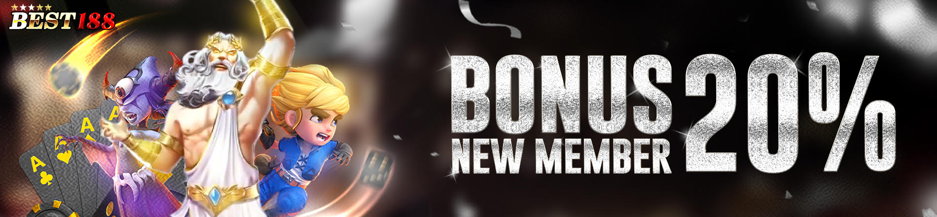 Welcome Bonus 20% new member